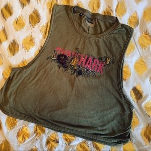 Gymshark Green Floral Tank 🌻